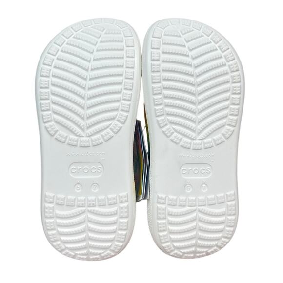 Crocs Classic Crush Clog Care Bears 'Rainbow' M Size 5/W Size 7 (210103-100) - Picture 9 of 9